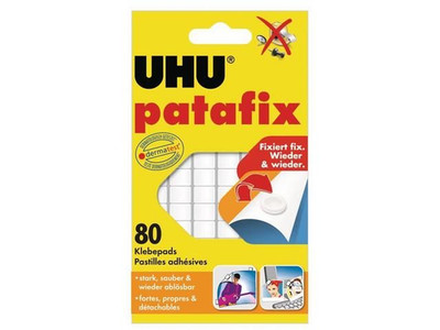 UHU Klebepad Patafix 48810 6x14cm Weiß 80 St./Pack