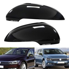 2x Spiegelkappen Außenspiegel Gehäuse Schwarz Für VW Passat (3G2, CB2) ab 8.2014