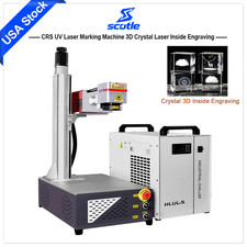 5W 10W 15W UV Crystal 3D Inside Engraving Laser Marking Machine Water Cooled