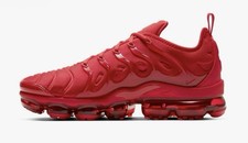 Nike Air Vapormax Plus Men s Casual Running Sneaker Triple Red Athletic Gym Shoe