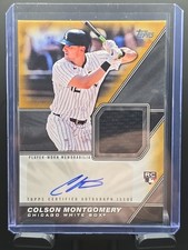 2026 Topps Series 1 Colson Montgomery RC Auto/Relic GOLD 46/50 Chi White Sox