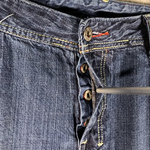 Jeans Diesel Zathan Bootcut Hombres 36 Azul Botón Mosca Rockabilly Americana Denim - Imagen 6 de 20