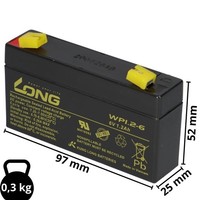 Bleiakku Passend Zu Exide Powerfit S306/1.2S 6V 1,2Ah