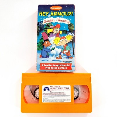 Hey Arnold! Arnold s Christmas VHS Tape Nickelodeon Orange Tape w/ Slip Cover