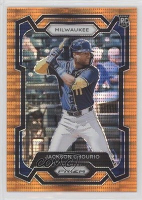 2024 Panini Prizm Orange Pulsar Prizm 232/399 Jackson Chourio #277 7sd