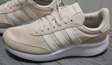 Image of Women's Adidas Run 70s  Cloudfoam Lace-Up Trainers Pale Pink UK 6.5 Brand New 