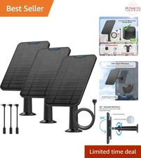 4W Monocrystalline Solar Panel Charging Kit Waterproof Weatherproof for Outdo...