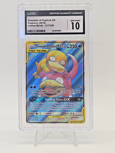Slowpoke & Psyduck-GX graded CGC 10 for sale on eBay