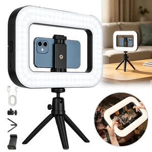 LED Ring Light with Stand, Dimmable, Black