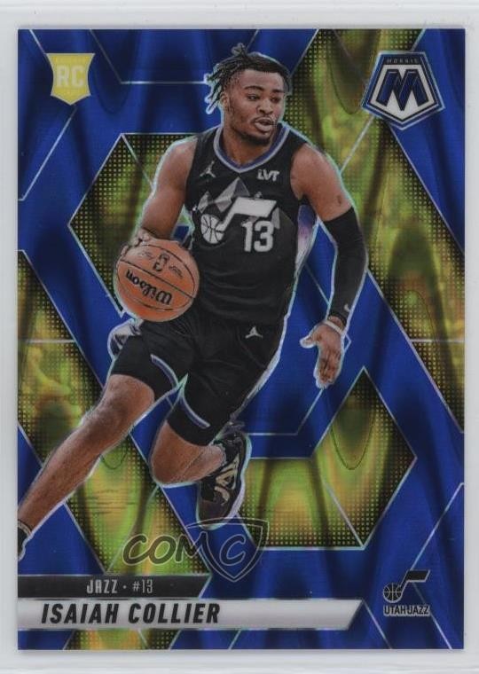 2024-25 Panini Mosaic Rookies Seismic Blue Prizm 119/149 Isaiah Collier #222 6m7