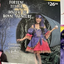 Girl's Fortune Teller Costume -Medium 8-10
