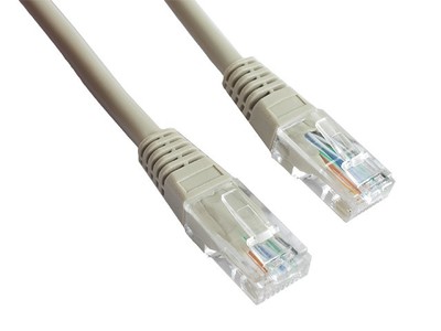 8716309056182 Patch cord l category 5e l flooded shell l 0.25M gray GEMBIRD
