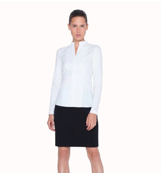 Women Akris Skirt Brown Angora 36