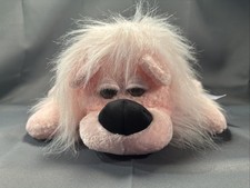 Vintage Commonwealth Pink Dog Plush Floppy Furry Huggable 2000 With Tags Y2k