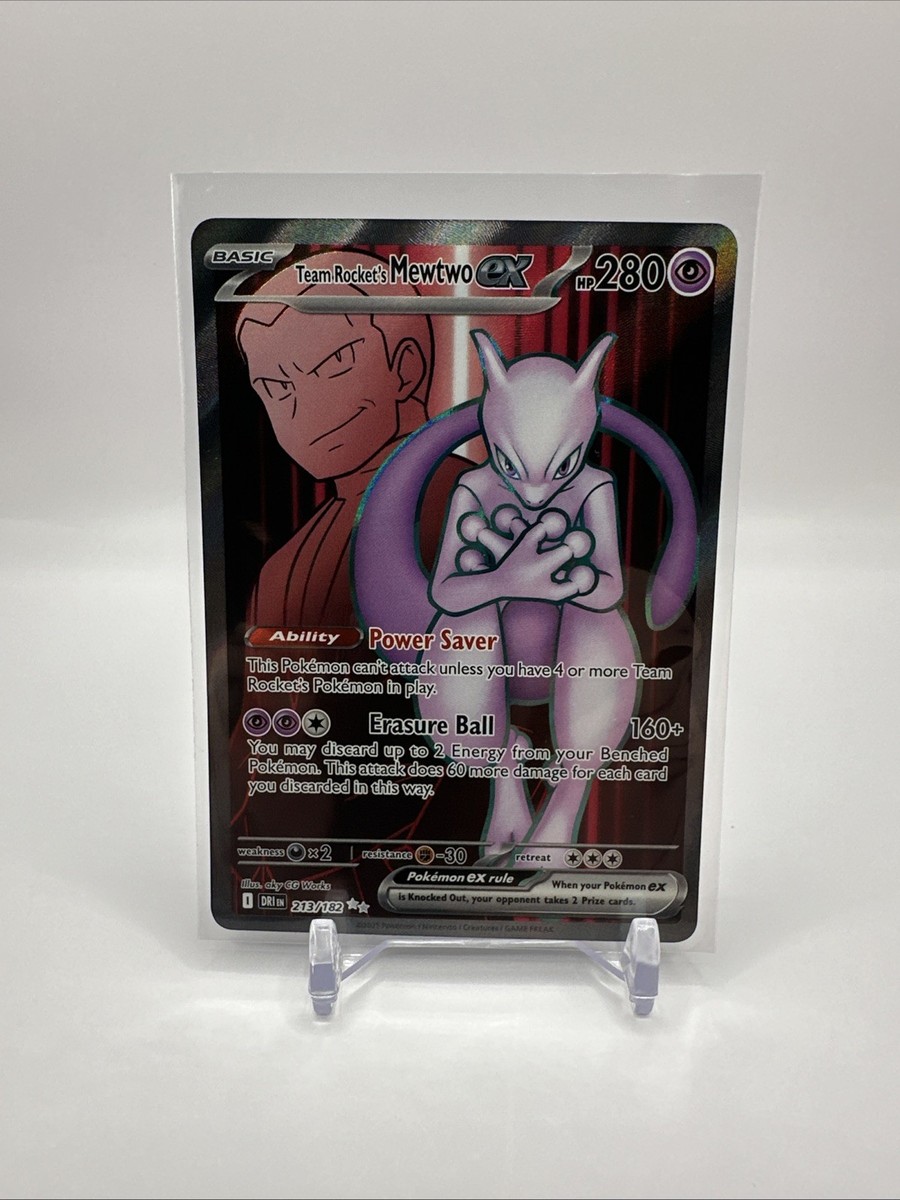 Team Rocket's Mewtwo ex 213/182 Sv10: Destined Rivals Holo | eBay