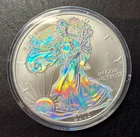 2003 American Silver Eagle Proof Coin 1 OZ $1 BU Hologram w/ COA