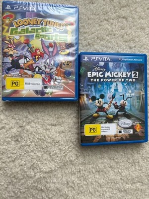 Epic Mickey 2+ULTRA RARE Looney Tunes New SEALED PlayStation Ps Vita Games Lot