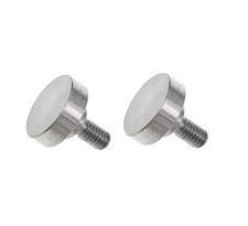 2 Pcs Flat Contact Points For Mitutoyo Drop Indicator M2.5 Thread 10 mm Plan