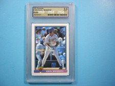 1991 BOWMAN MLB BASEBALL CARD #593 RAUL MONDESI ROOKIE RC BECKETT USA 9 MINT