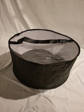 Large hat box Black trim with Clear Top