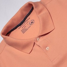 Saddlebred Coral Perfect Polo L Shirt Soft Knit Classic Excellent Fresh Clean