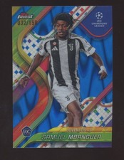 2024 Topps Finest UEFA Chrome Samuel Mbangula RC Rookie Blue 32/150