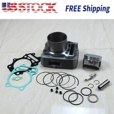 For 02-08 Artic Cat Automatic 375 Cylinder Jug Piston Rings Top End Rebuild Kit
