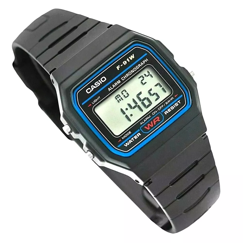 orologio casio da uomo per donna digitale nero vintage di in resina sveglia  luce