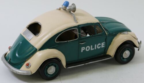 Jayland 13" Decorative Beetle Police Car 1:12 Scale (Green/Beige) Hand Made DEAL - Picture 4 of 5