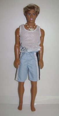Barbie Cali Girl Ken Boy Male Doll 1968 Body 1999 Head Man Dirty Blonde  Hair