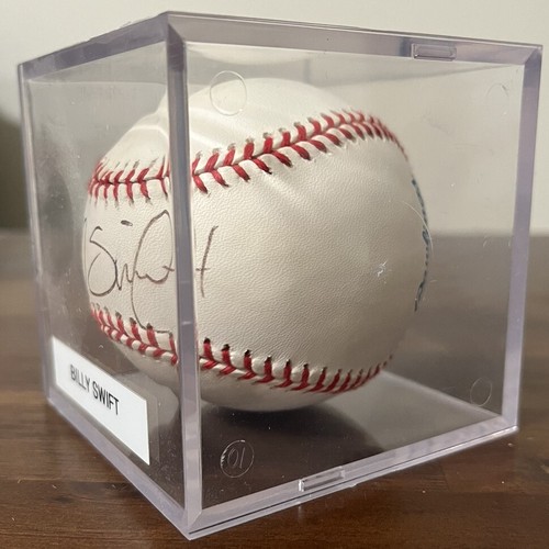 Billy Swift Signed Autographed Baseball With Display - Picture 2 of 3