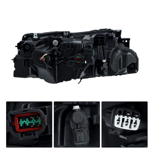 Headlight For 2021-2023 Nissan Rogue S Black Trim Driver/Left Side Full LED Type - Picture 7 of 13