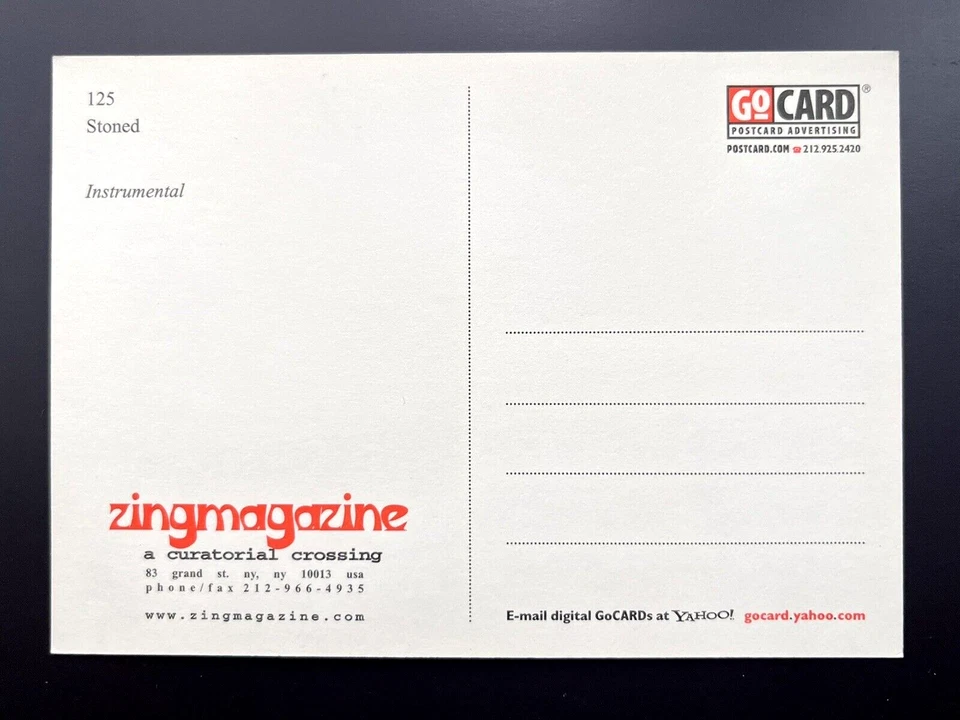 Postal Rolling Stones Mick Jagger Keith Richards Stoned ZingMagazine Anuncio Foto 2 de 2