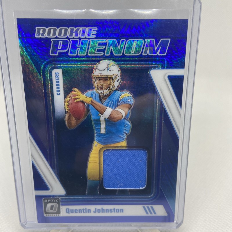 2023 Panini Donruss Optic Rookie Phenoms Blue Hyper Prizm#RP-QJ Quentin Johnston