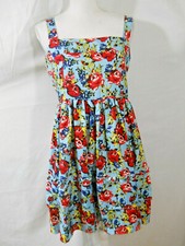 Romeo & Juliet Blue Floral Dress NWT $218 Sz Small Square Neck Fit & Flare (B208