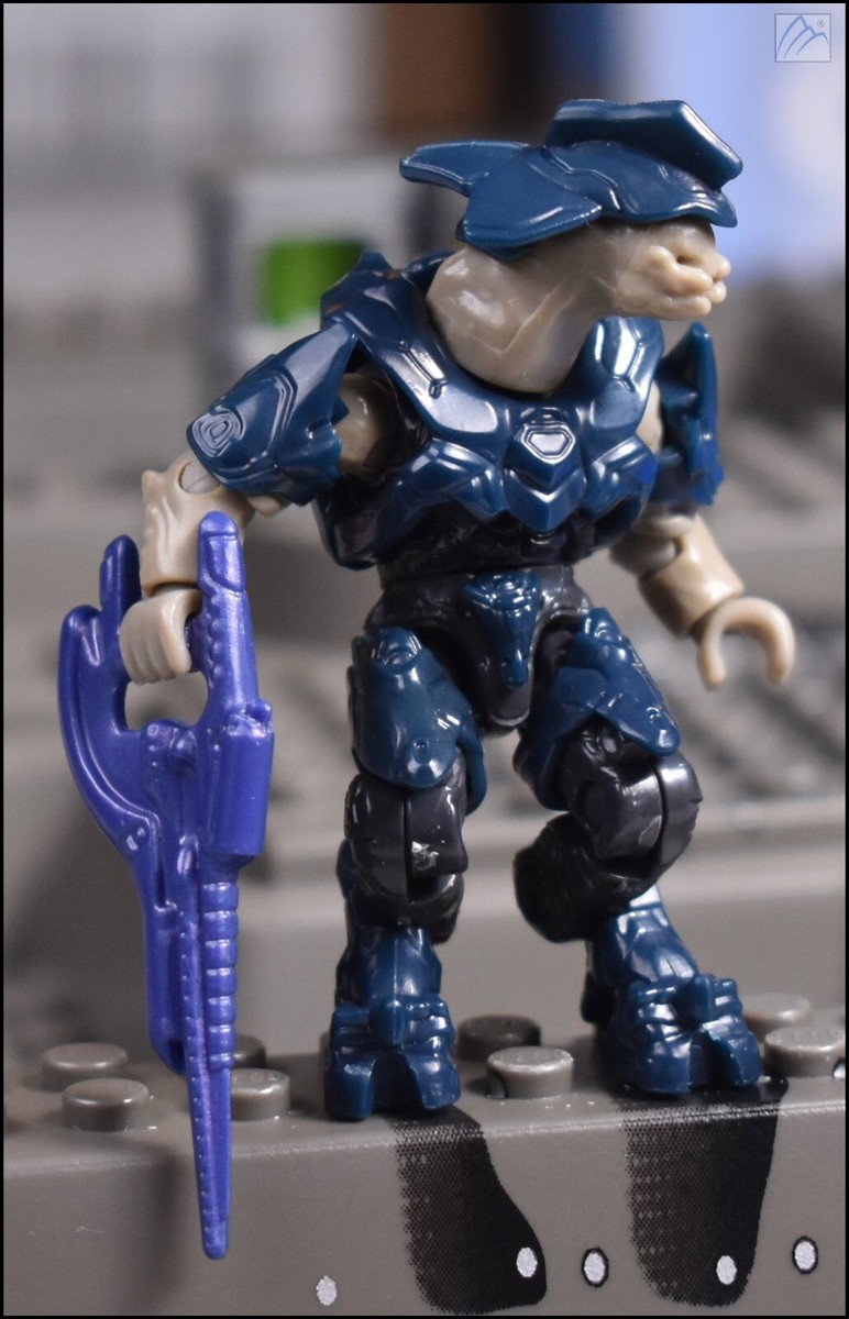 Lotto Di 5 Figurine Action Halo Mega Construks: Covenant Blu Elite Minor (senza Confezione)