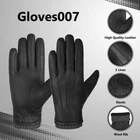 Men's Genuine Leather Winter Lined Gloves, Made With Genuine Sheep Skin Leather
