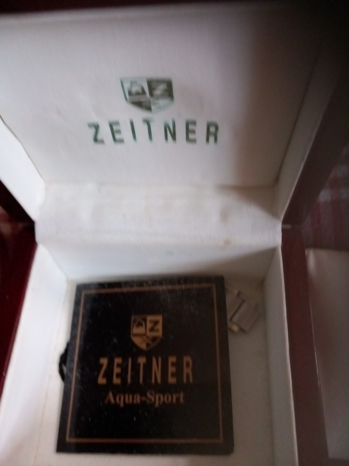 ZEITNER WATCH MEN AQUA SPORT 100 METRES NEW BATTERY RECENT SERVICE eBay