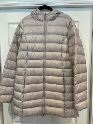 Eddie Bauer CirrusLite Down Parka, Womens, Greige, Medium Tall MT