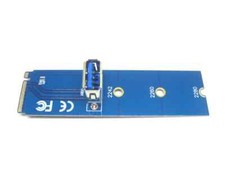 NGFF M.2 To USB 3.0 Adapter Converter Expansion GPU Riser Card for Mining blue