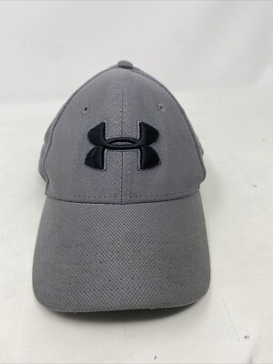 Under Armour Blitzing Herren Flex Fitted Mütze - Dunkelgrau Small/Medium Gebraucht
