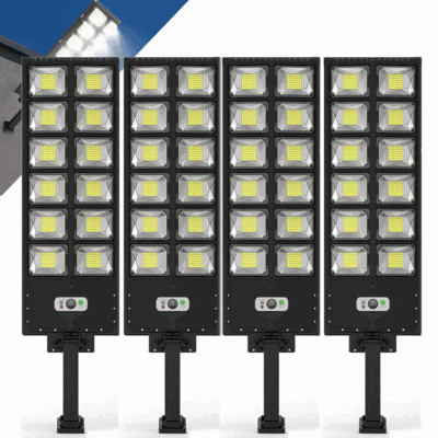 Commercial 1000000LM LED Outdoor Dusk to Dawn Solar Street Light Road Area Lamp