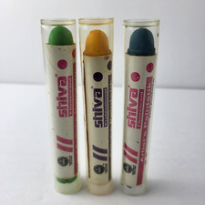 Shiva Artists Paintstik 3 Oil Colors Colorless Blender Flourescent Blue Green