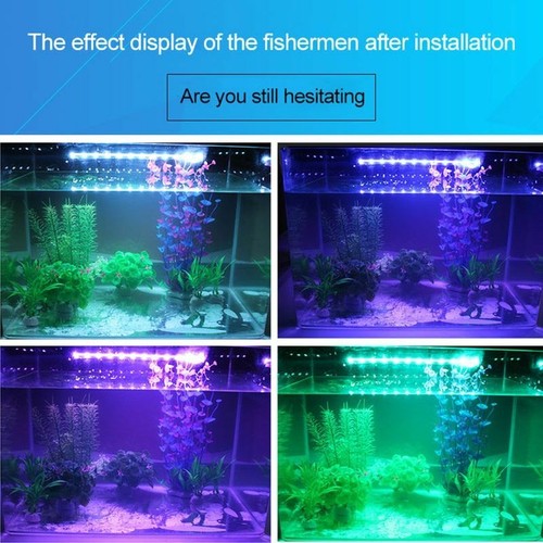 New RGB Aquarium Light Remote Control Diving Lamp 59cm Colorful Fish Tank Plant - Picture 5 of 19