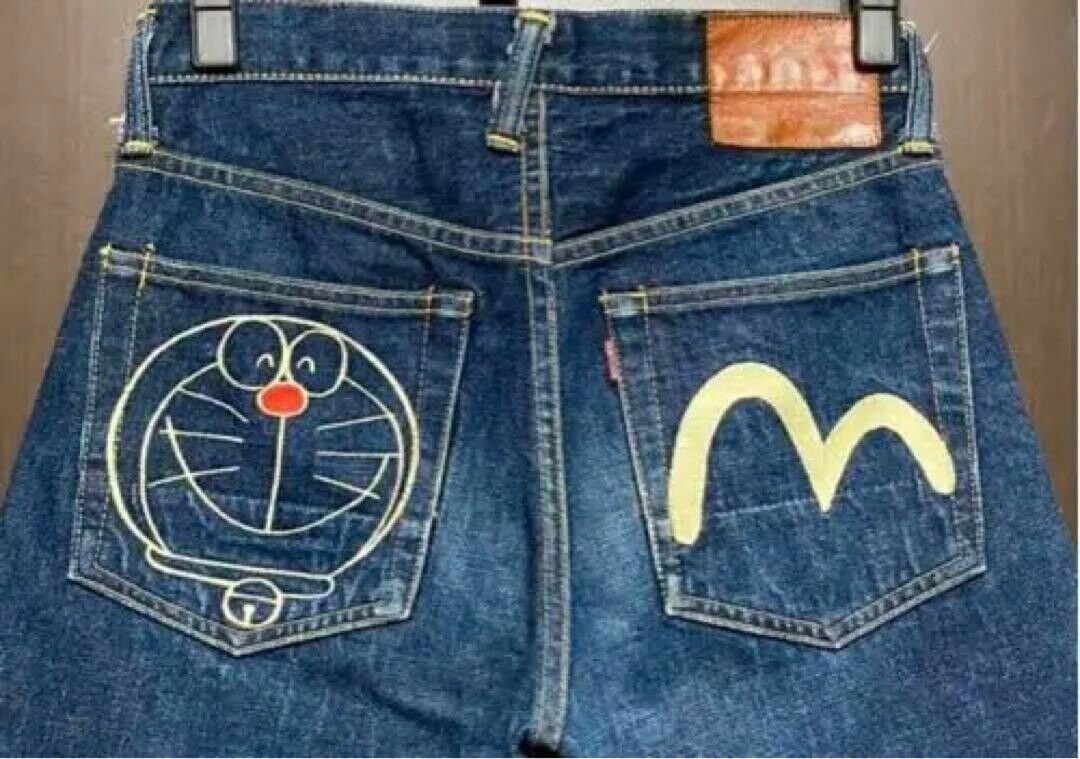 Denim Jeans EVISU × DORAEMON Collabo JEANS Selvedge DENIM Denim Jeans EVISU × DORAEMON Collabo JEANS Selvedge DENIM