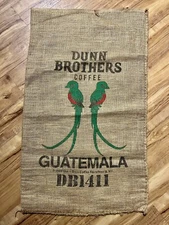 Large Decorative Guatemala Jute Burlap Coffee Bag - 17” x 30”