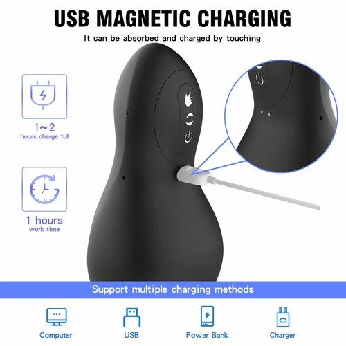 Male Masturbaters Automatic HandsFree Sucking Blowjob Cup Stroker Men Sex Toys - Photo 3/8