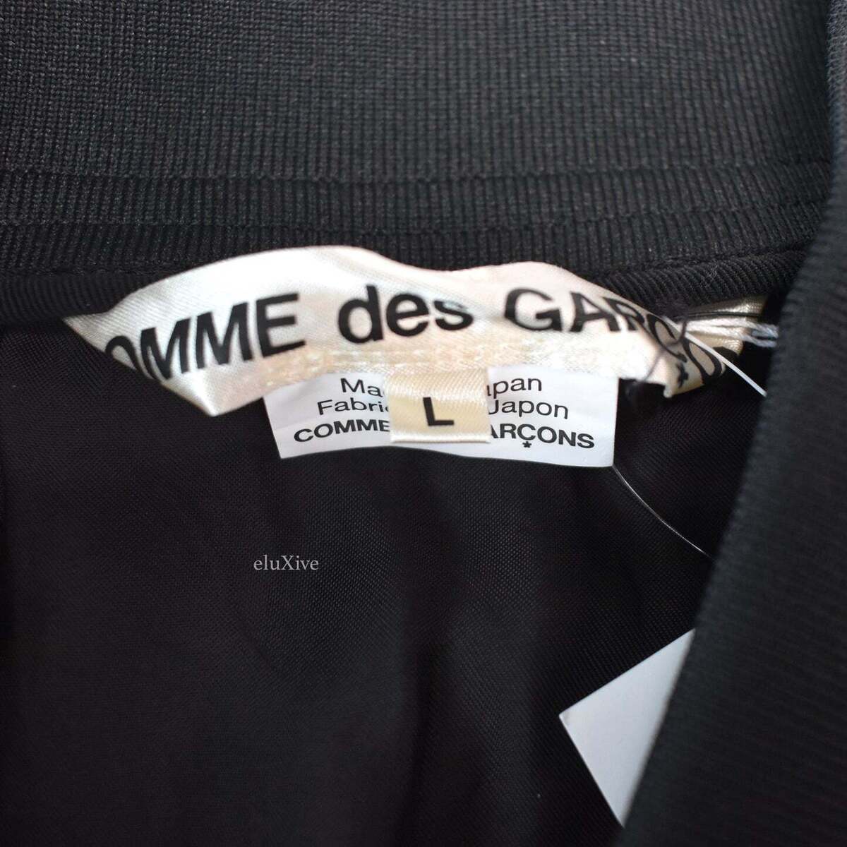 NWT Comme Des Garcons Black CDG Logo S/S 1986 Long Satin NWT Comme Des Garcons Black CDG Logo S/S 1986 Long Satin
