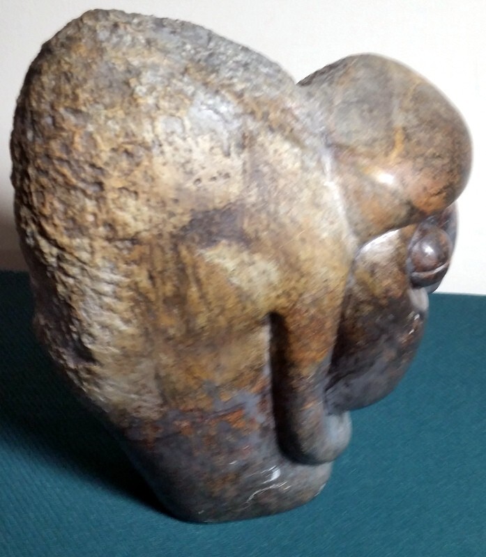 Very Nice Large African Carved Stone Sculpture by Fanizani Akuda 8