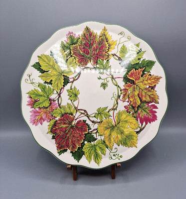 Vintage Prinknash Abbey Pottery Platter 11.5'' ''From the Vine'' by Erika Parry